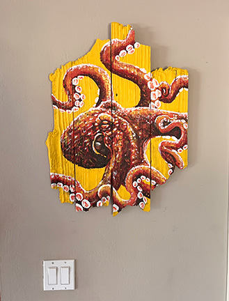 Wooden Octopus Wall Art