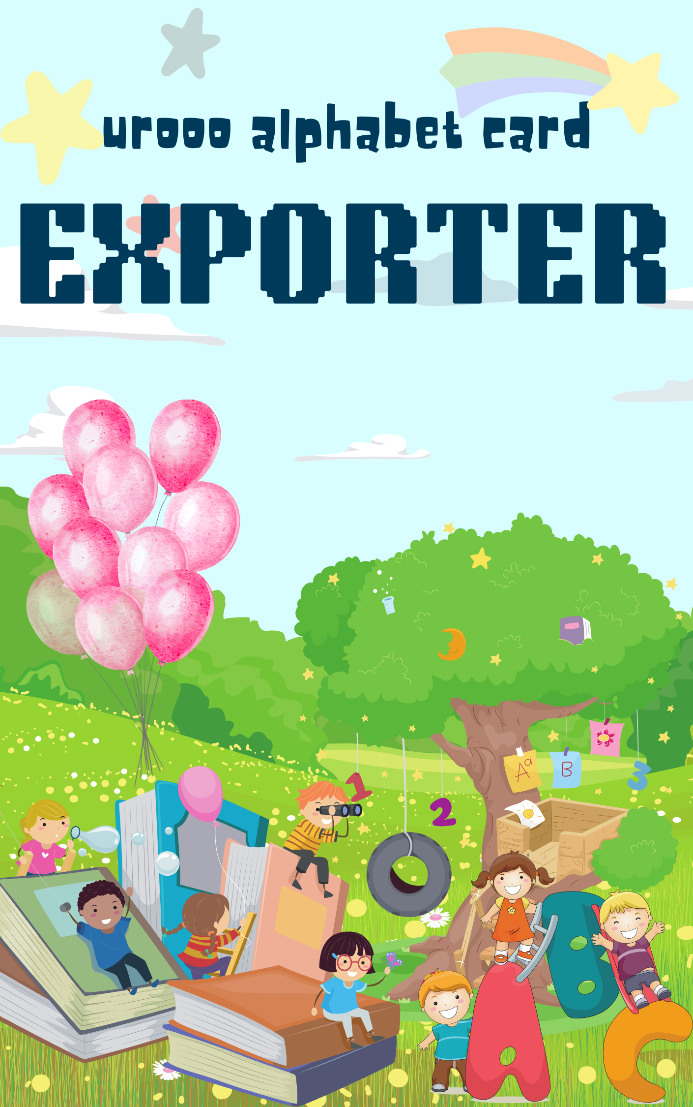 UROOO ALPHABET CARD - EXPORTER