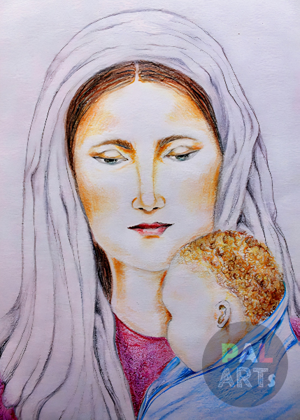 Saint Mary and Baby Jesus I