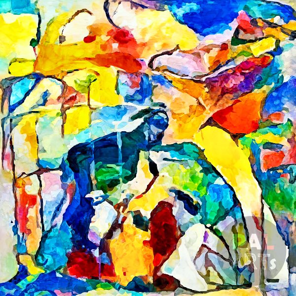 Jerusalem Abstract Colorful Painting