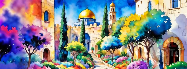 Colorful Jerusalem City I