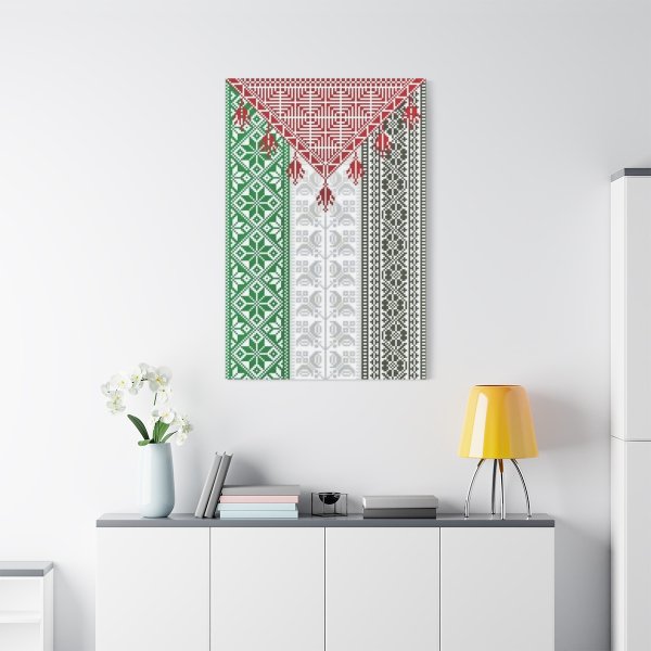 Palestinian Map with Embroidery Design I