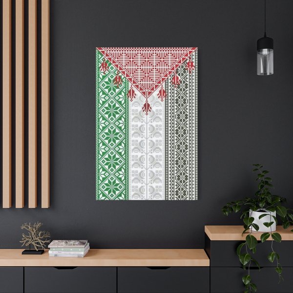 Palestinian Map with Embroidery Design I