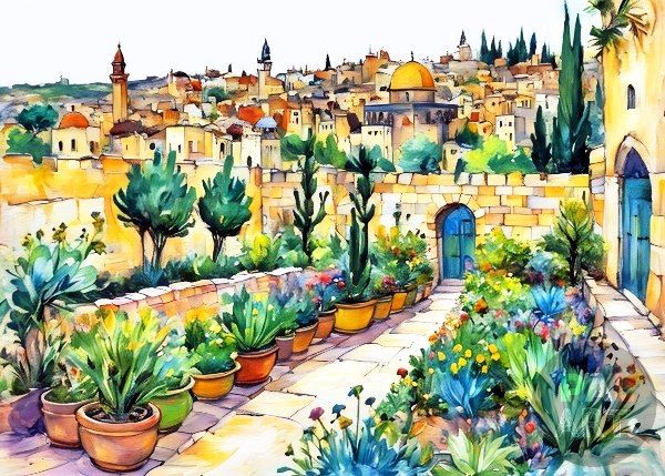 Colorful Jerusalem City VI