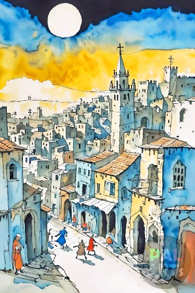 Colorful Jerusalem City IV