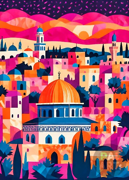 Colorful Jerusalem City II