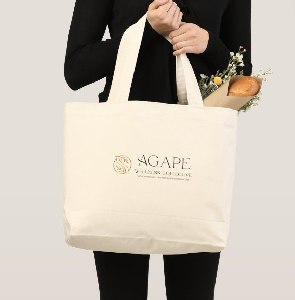 Agape Wellness Collective Jumbo Tote