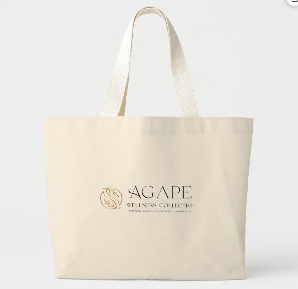 Agape Wellness Collective Jumbo Tote