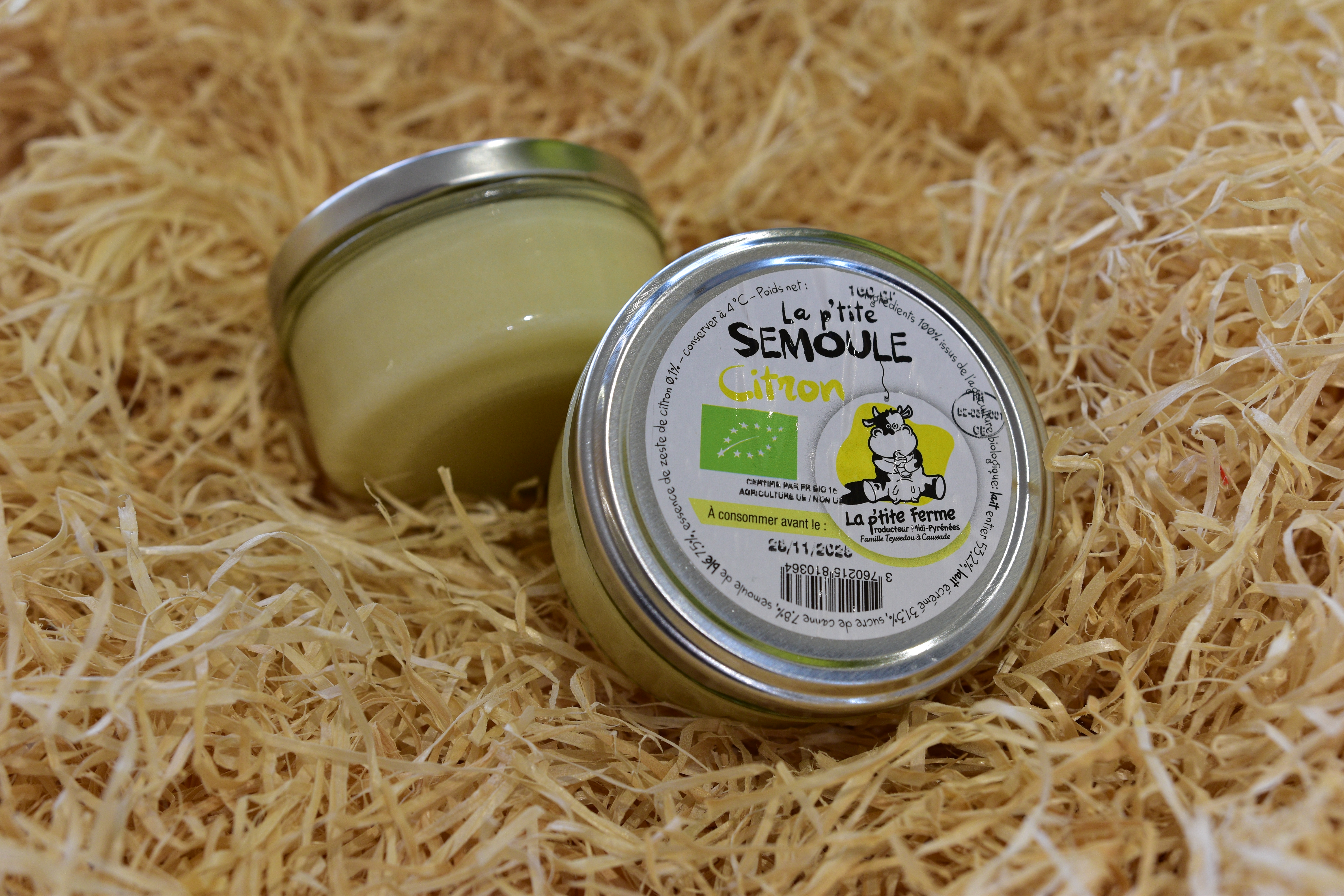 semoule au lait citron