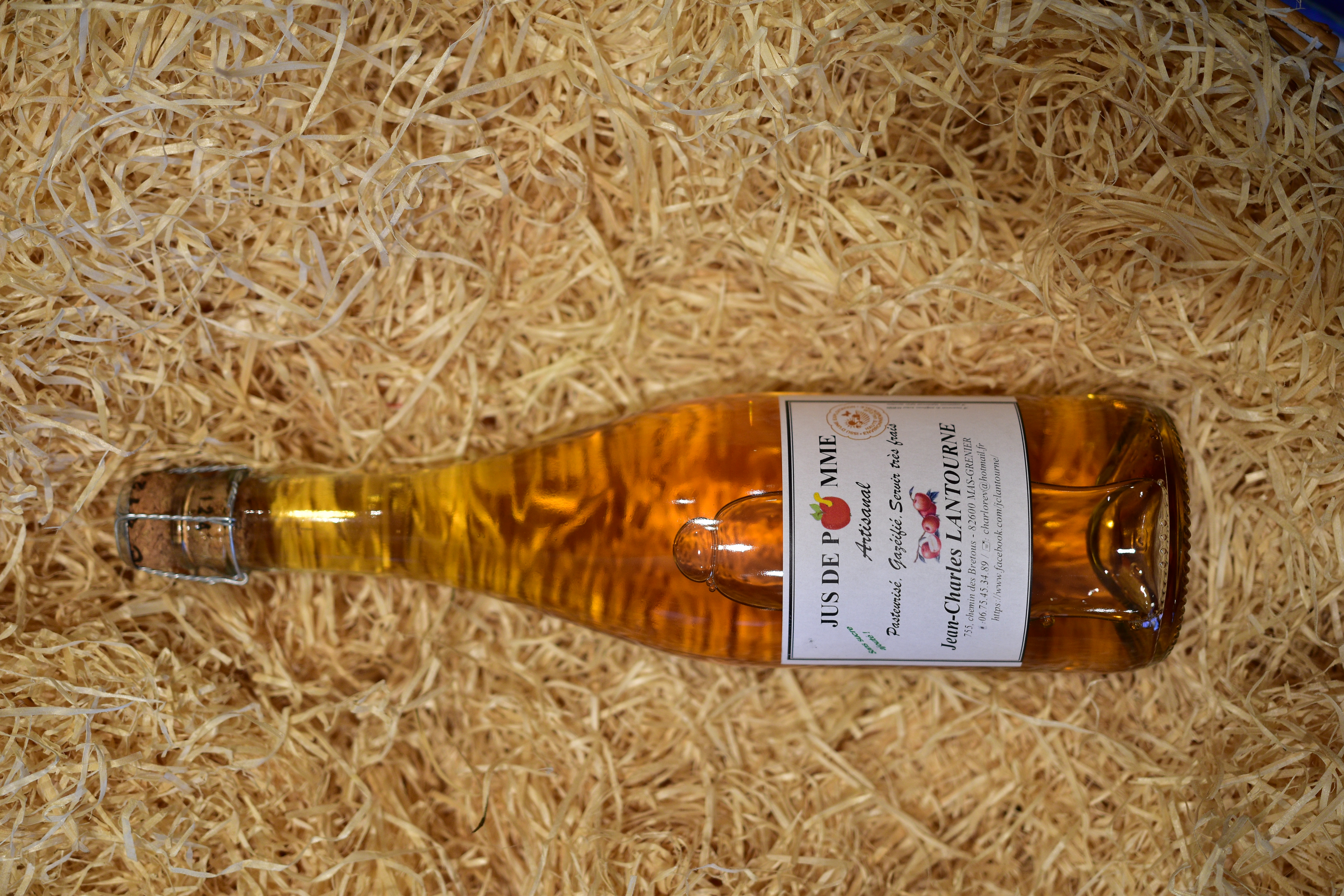 Jus de pomme pétillant