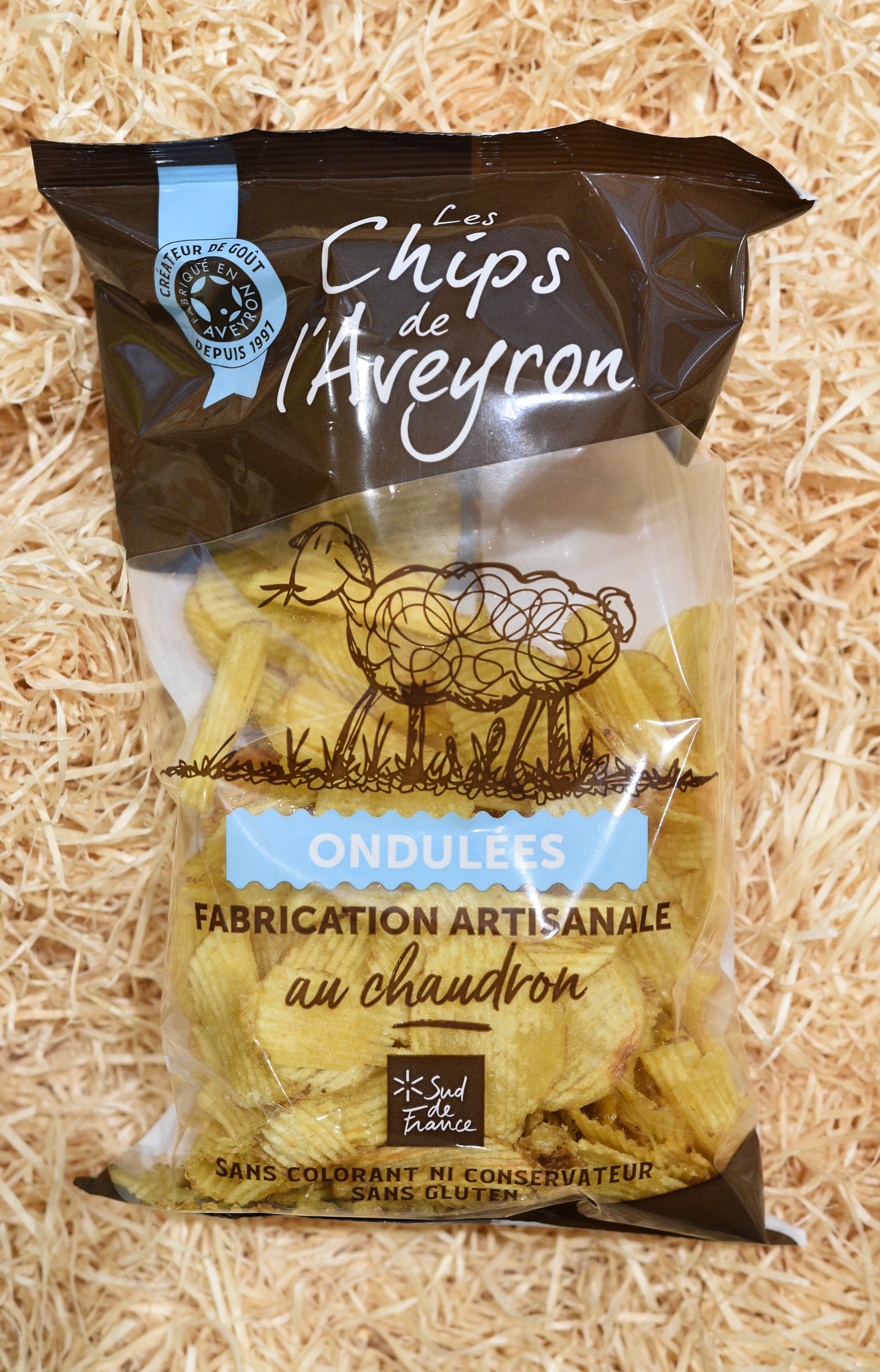 chips natures ondulées