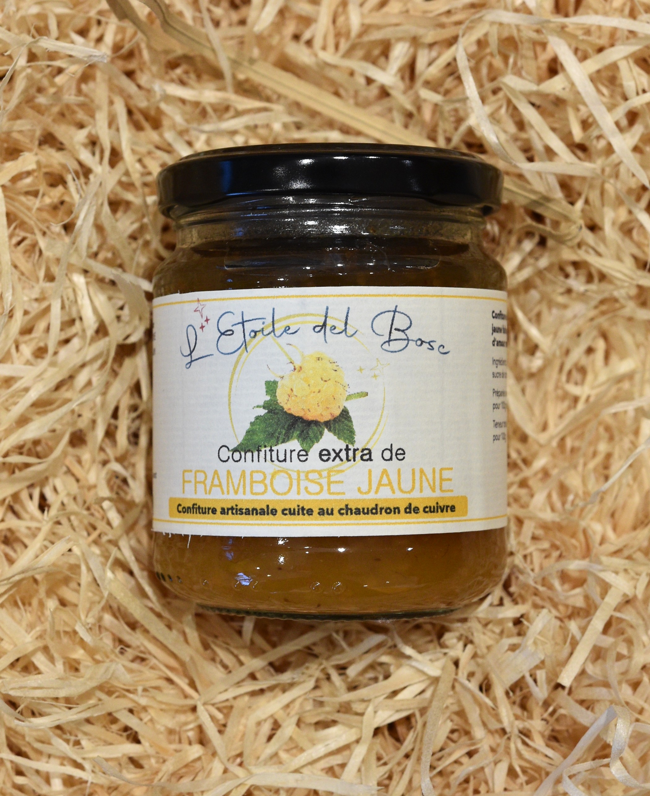 Confiture de framboise jaune