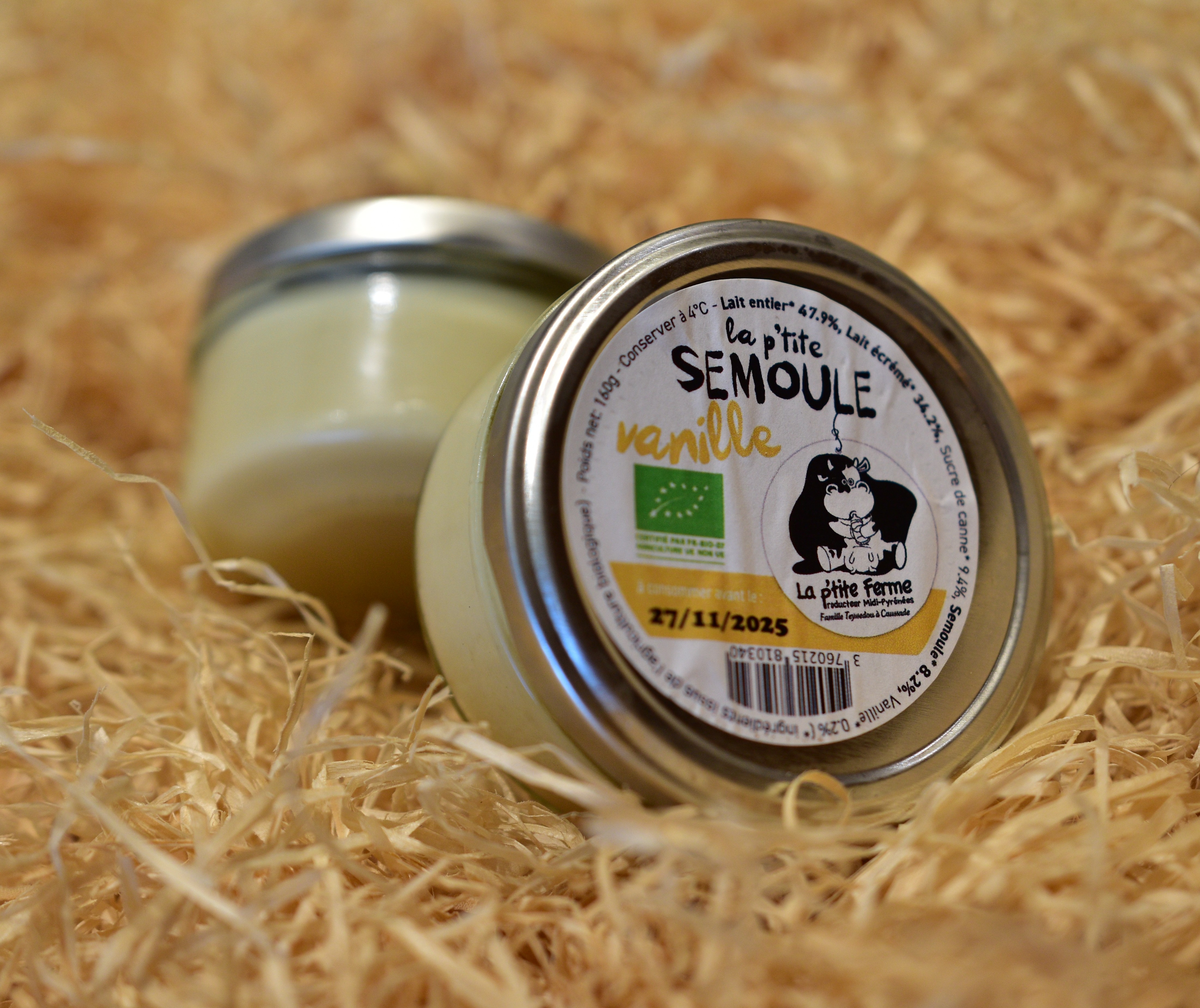 semoule au lait vanille