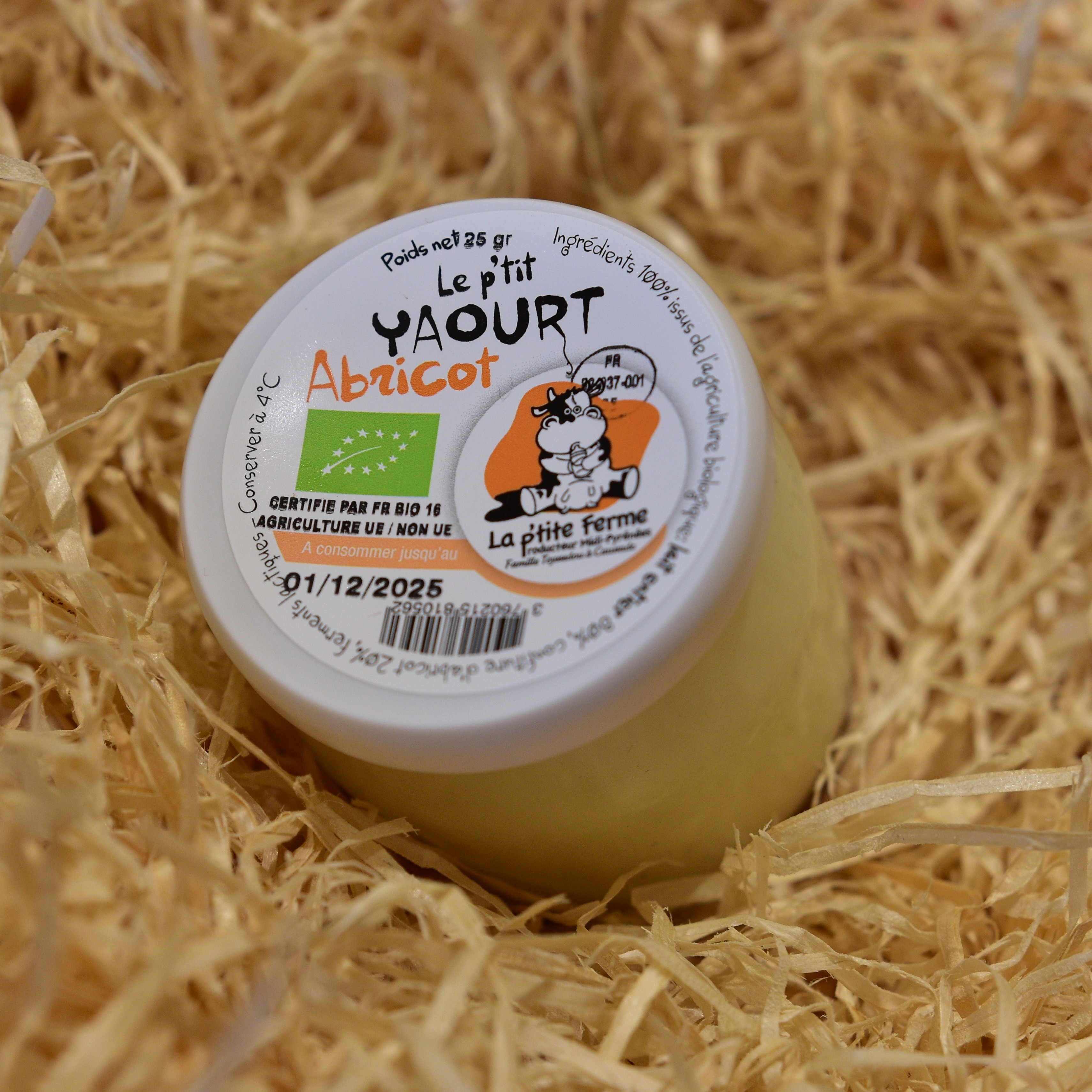 yaourt vache abricot
