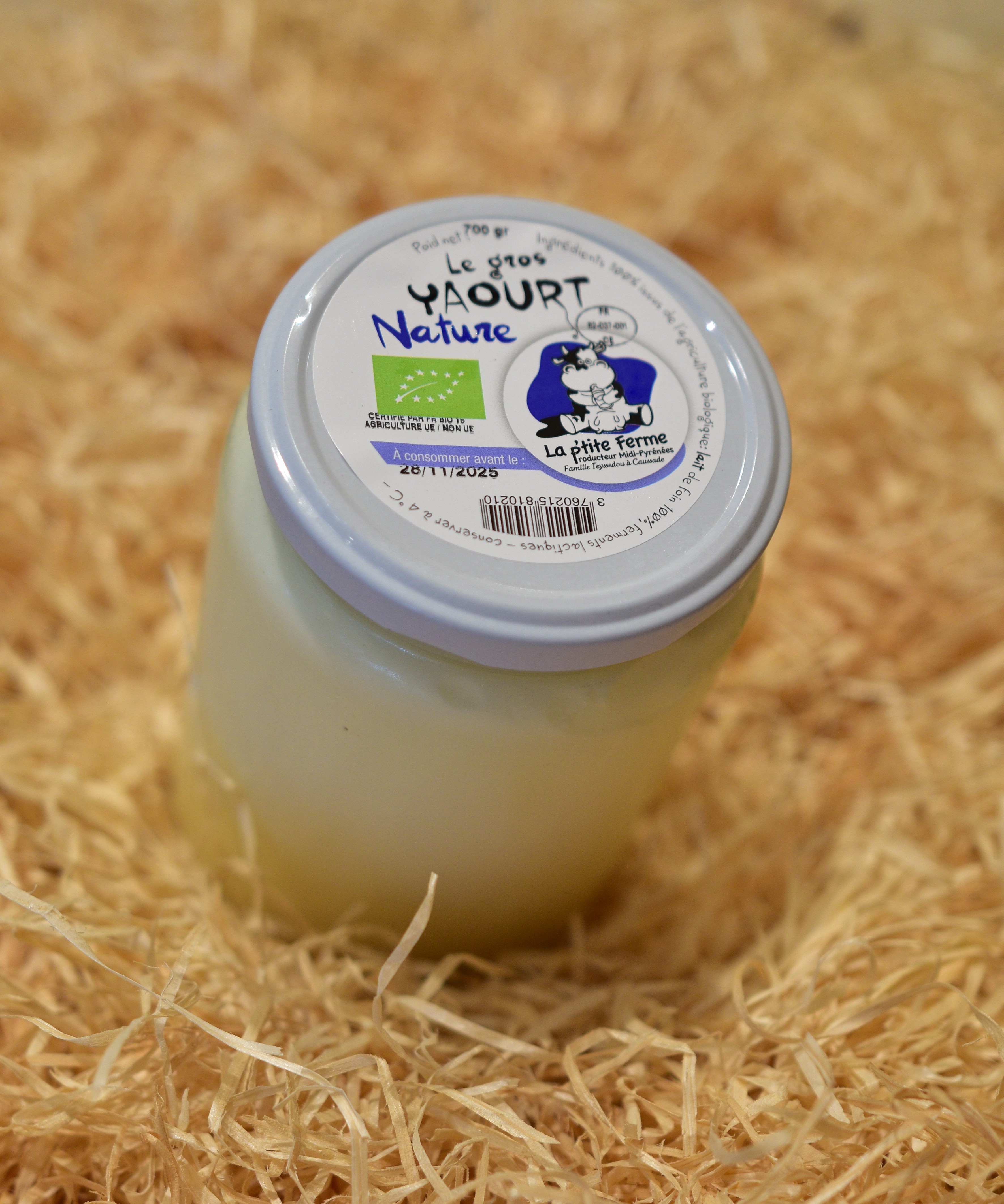 Grand yaourt vache nature 700g