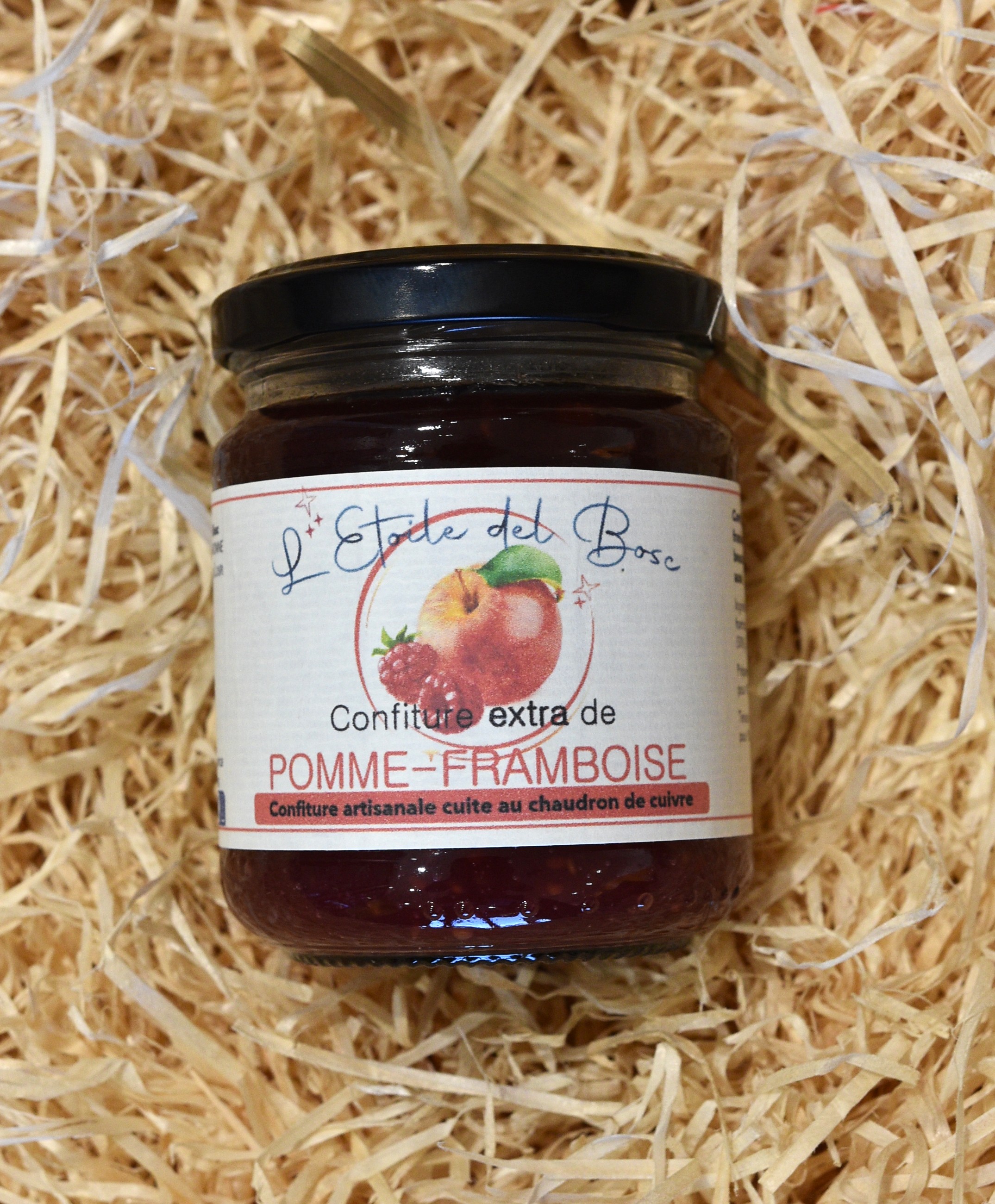 Confiture pomme framboise