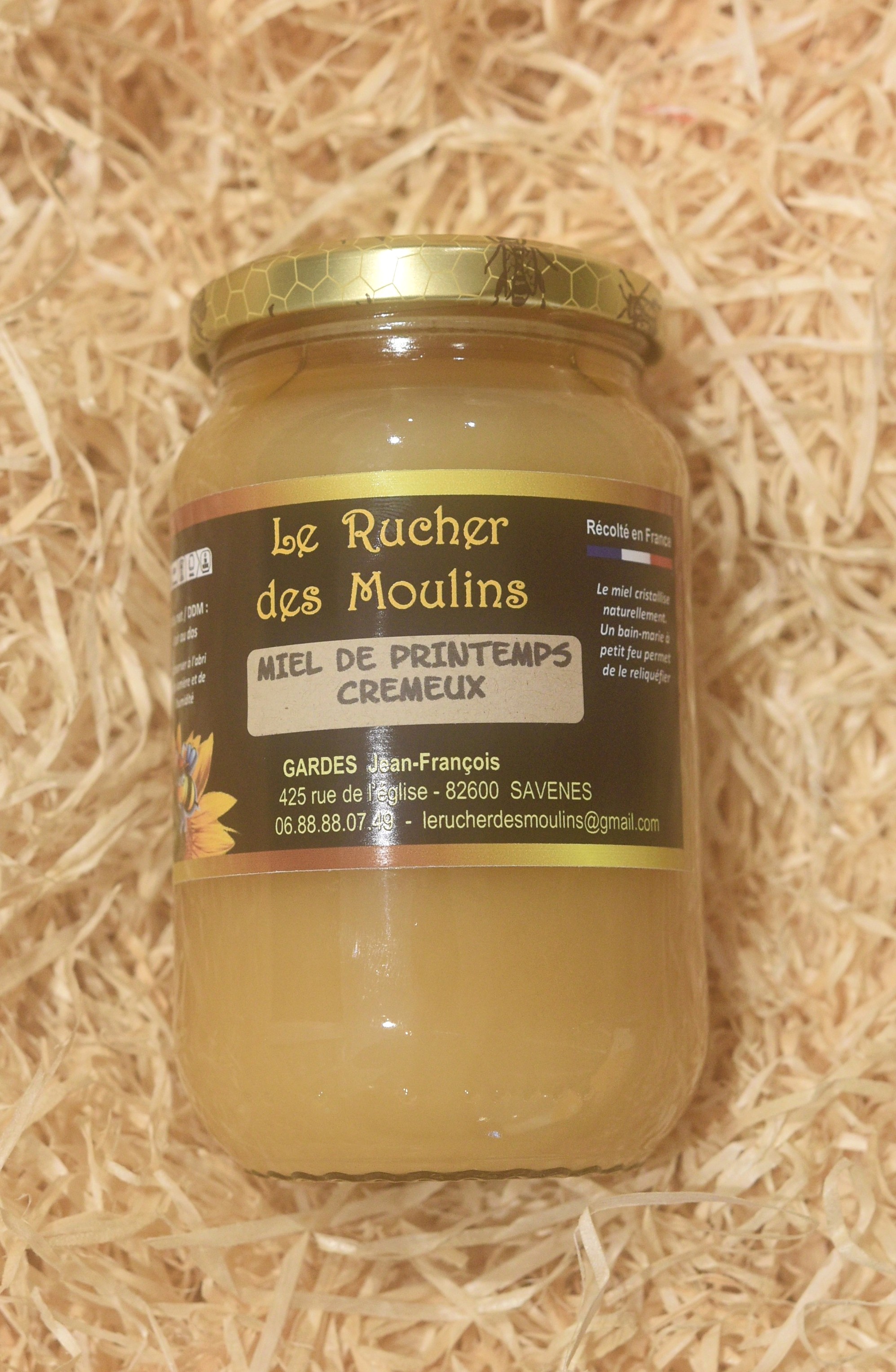 Miel de printemps crémeux