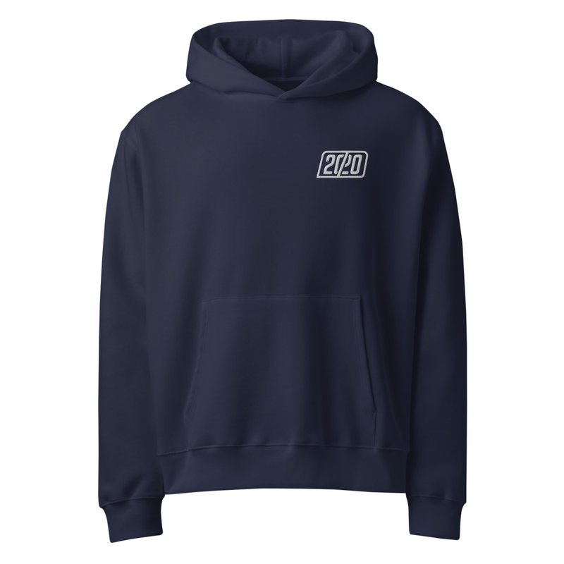 20/20 Embroidered Oversized Heavyweight Hoodie