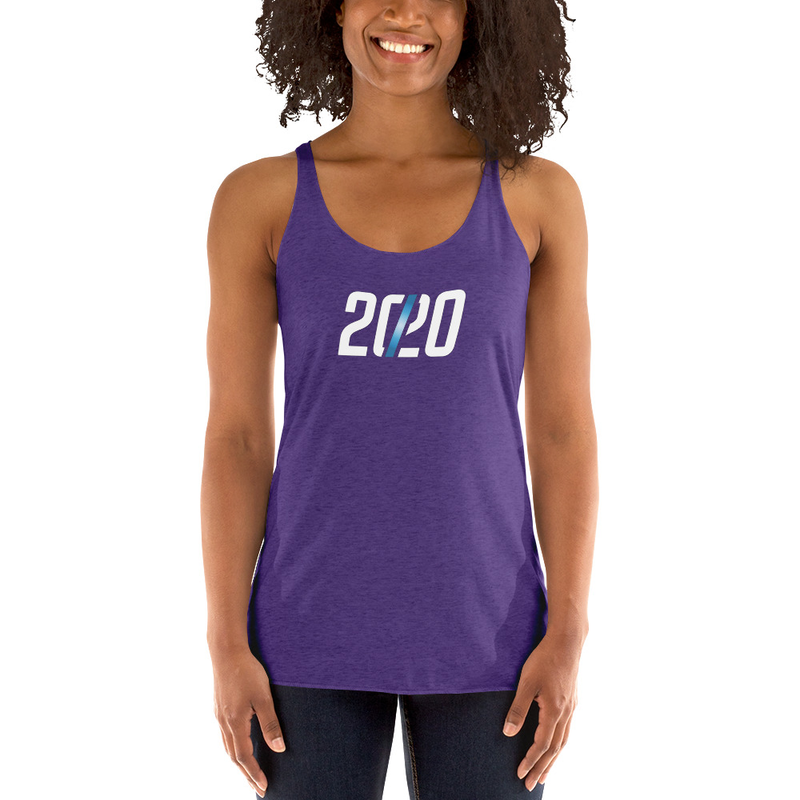20/20 Fade Women's Triblend Racerback Tank