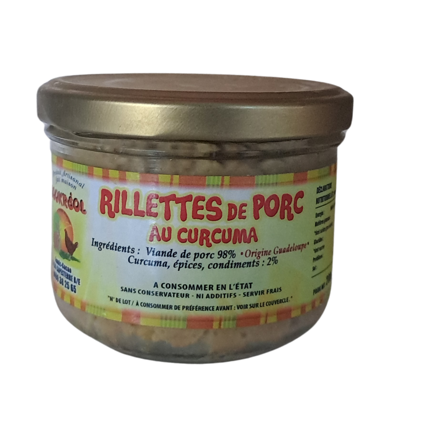 Rillettes de porc au curcuma