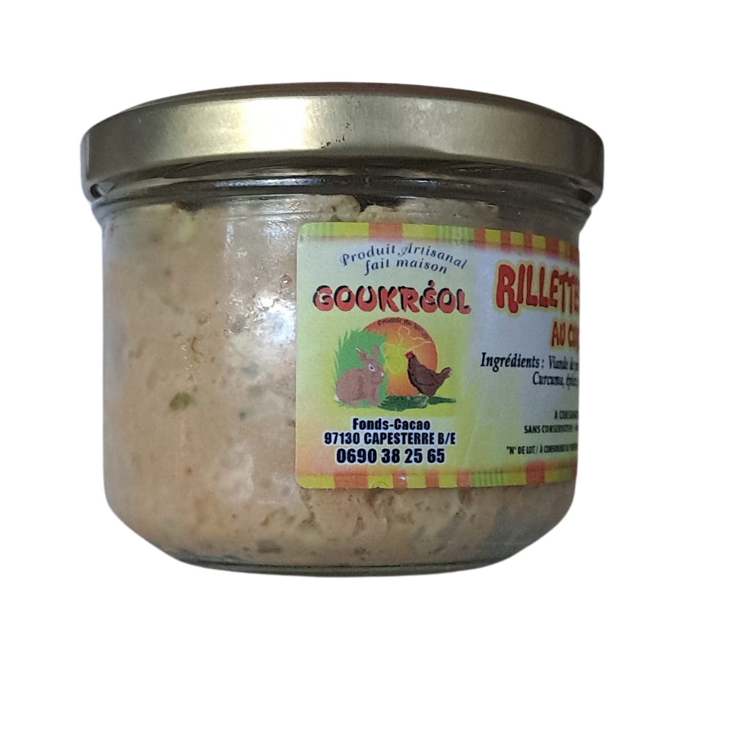 Rillettes de porc au curcuma