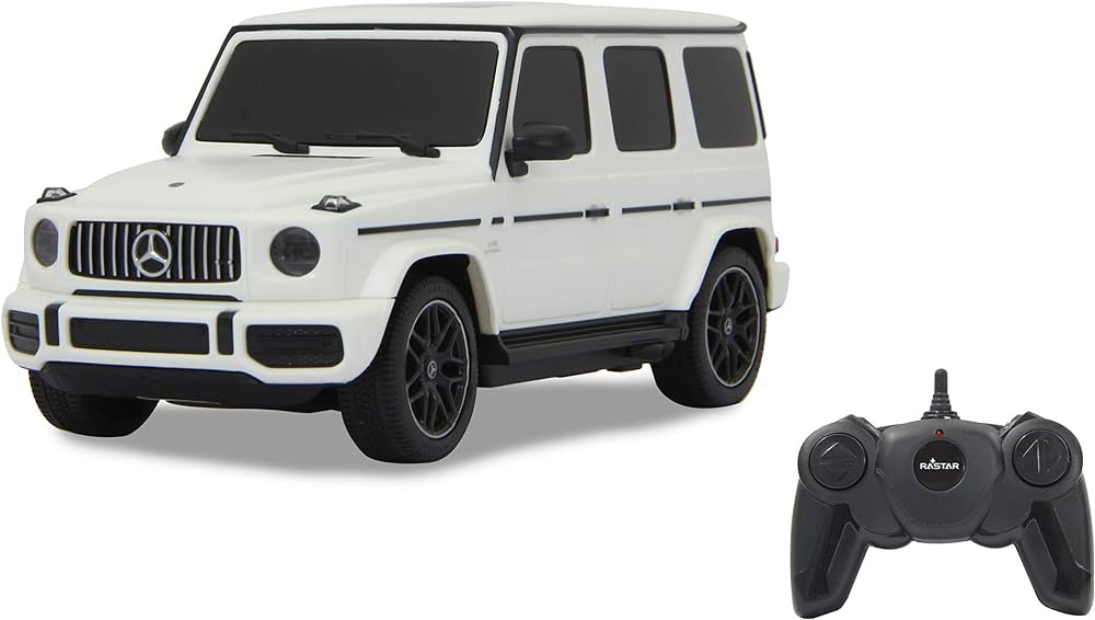Mercedes-AMG G63- Ride on Car - Licensed - White - With Remote Control, MP3 Player, Parental Control