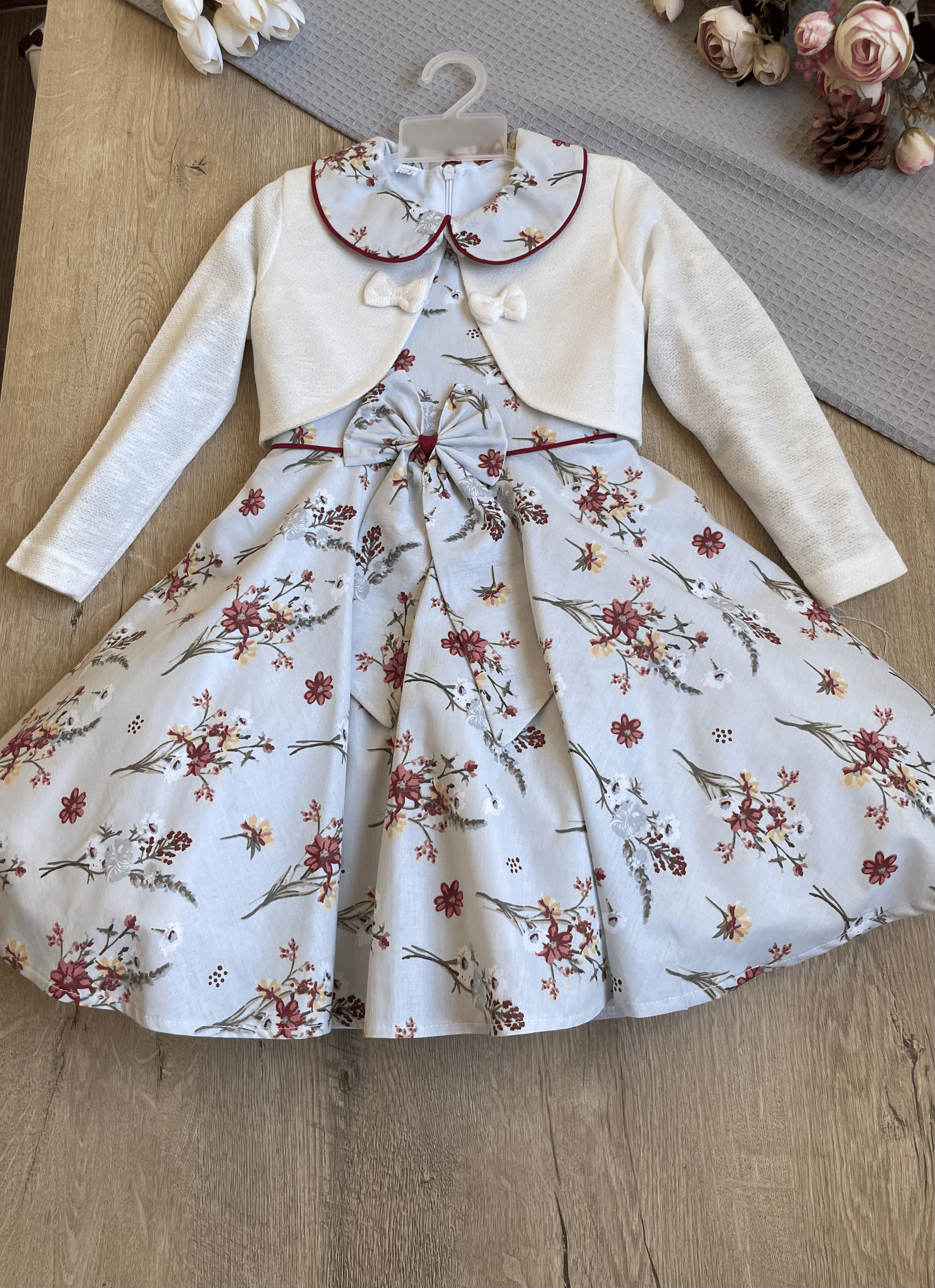 Robe vert avec boléro