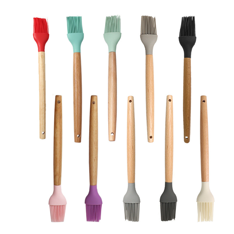 Wholesale Silicone Kitchenware with Wooden Handle, Single Item OEM Supplier