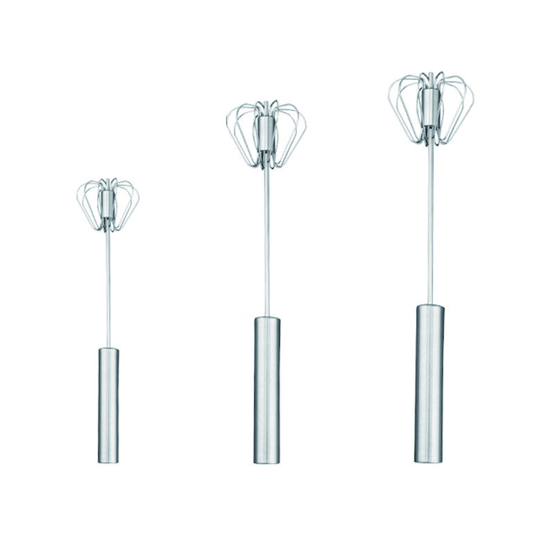Wholesale Stainless Steel Semi-Automatic Egg Beater, All Stainless Steel Model