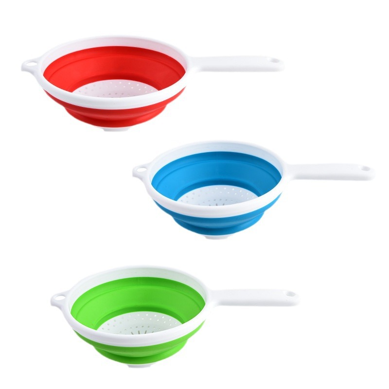 Wholesale Foldable Pasta Strainer, Drain Basket with OEM Customization