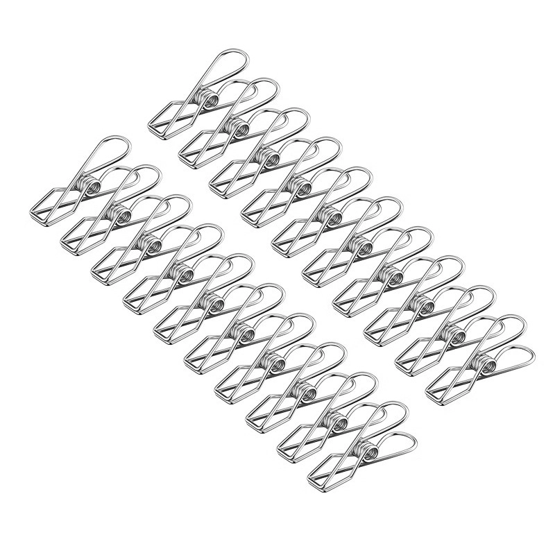 Wholesale Stainless Steel Laundry Clothespins and Snack Bag Clips