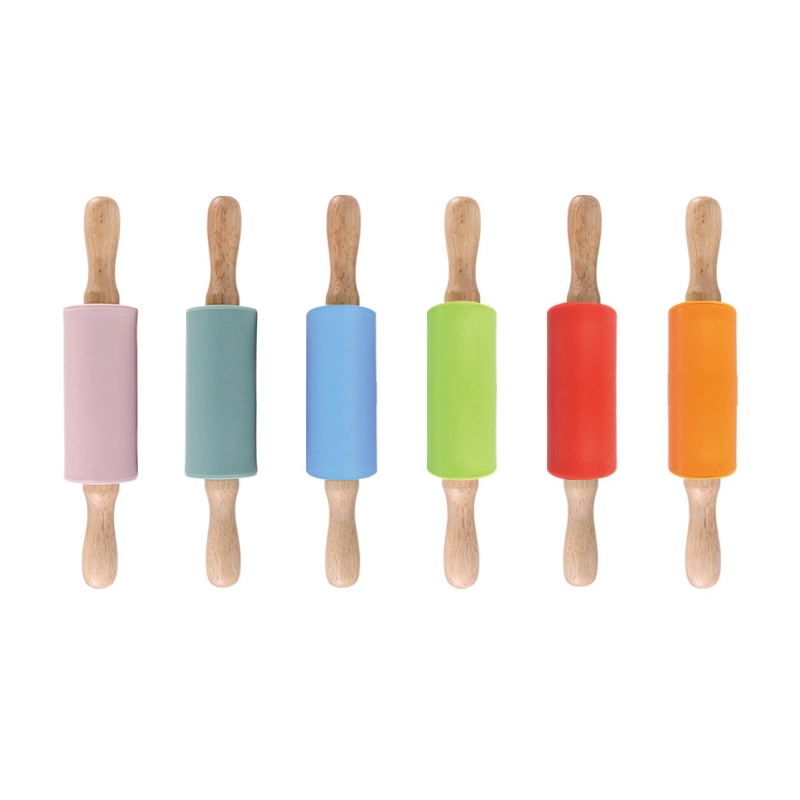 OEM Supplier for Wholesale Silicone Rolling Pin, Wooden Handle Design