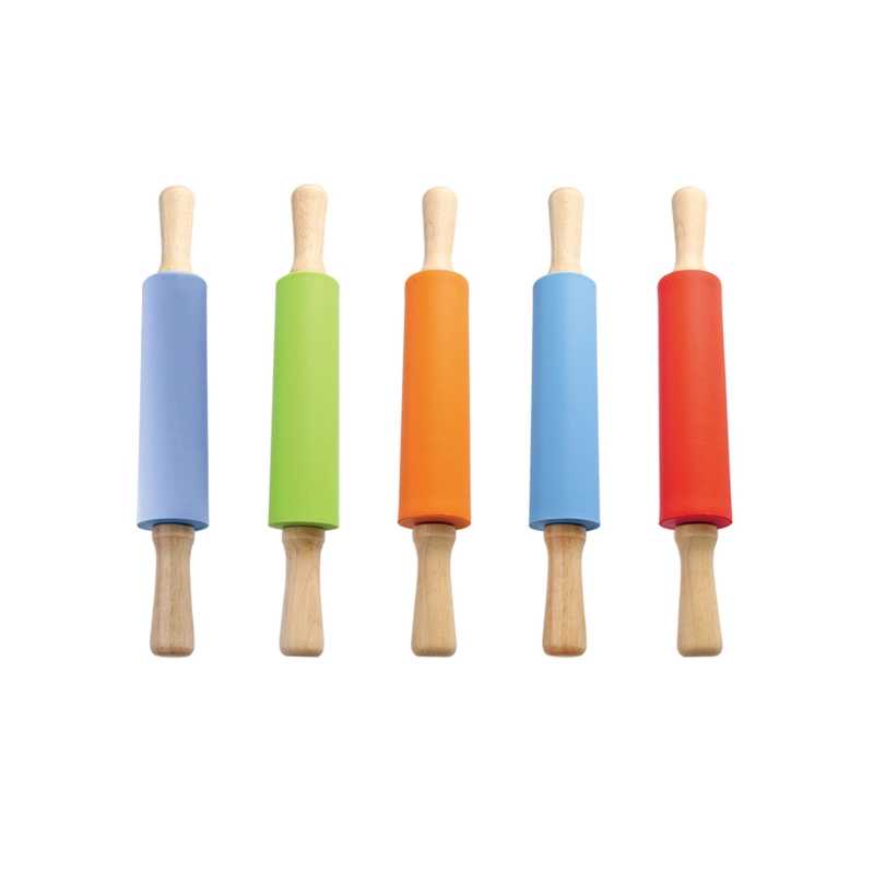 OEM Supplier for Wholesale Silicone Rolling Pin, Wooden Handle Design