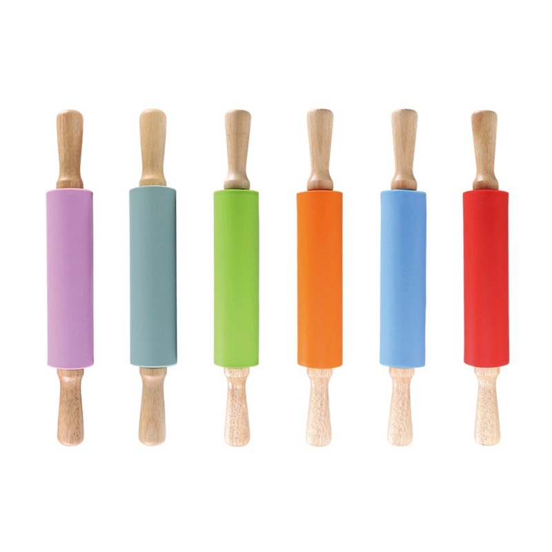OEM Supplier for Wholesale Silicone Rolling Pin, Wooden Handle Design