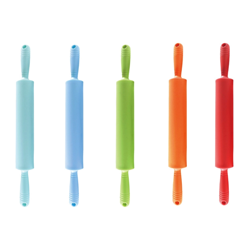 Wholesale Silicone Rolling Pin with PP Handle, OEM Customization