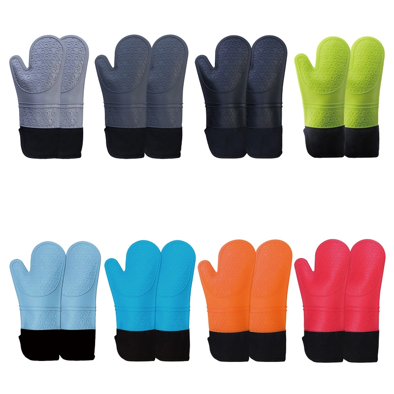 Wholesale Silicone Oven Mitts, Yo Pattern Two-Finger Gloves OEM