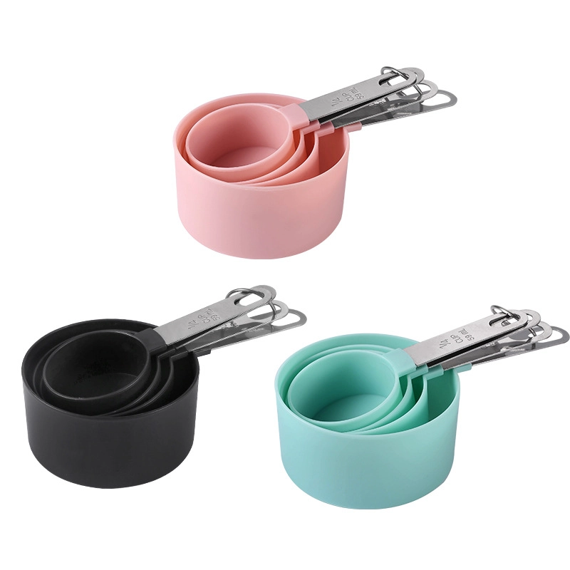 Wholesale 8-Piece Nesting Measuring Cups with Stainless Steel Handles, OEM Supplier