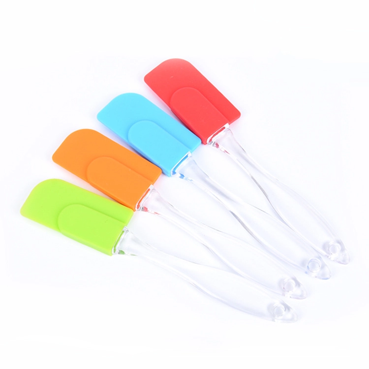 Wholesale Silicone Spatula, Transparent Gourd Handle Scraper