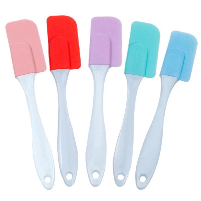 Wholesale High Temperature Silicone Spatula, White Gourd Handle Half Scraper