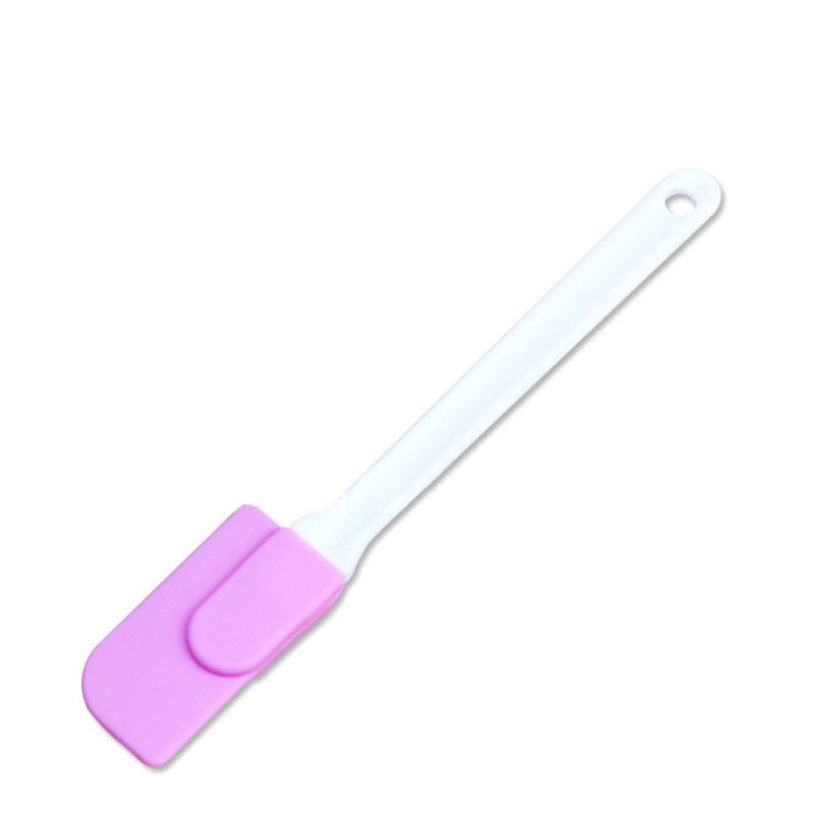 Wholesale High-Temperature Resistant Silicone Spatula, White Long Handle Scraper