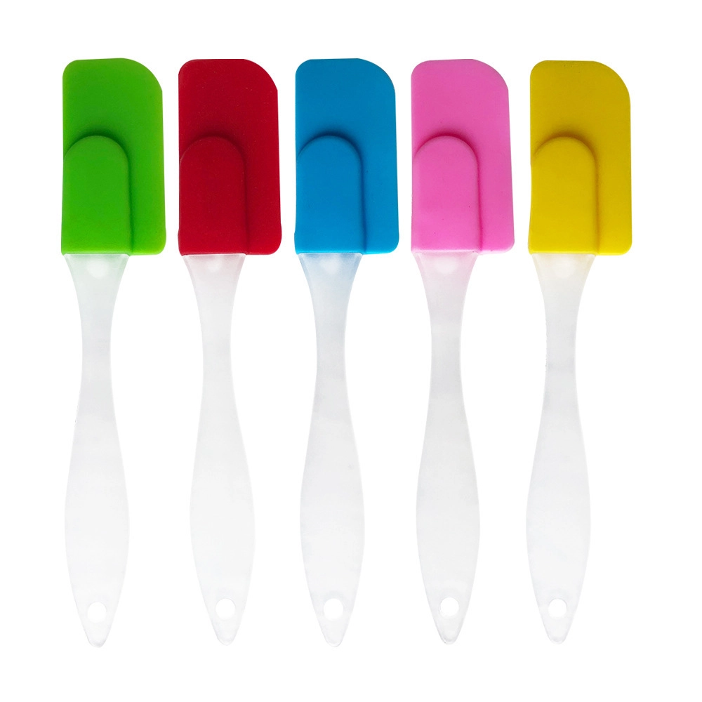 Wholesale High Temperature Silicone Spatula with Translucent Gourd Handle, OEM Available