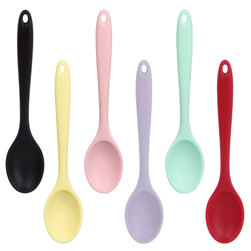 Wholesale Heat-Resistant Kitchen Spoon OEM, Solid Color Cooking Utensil