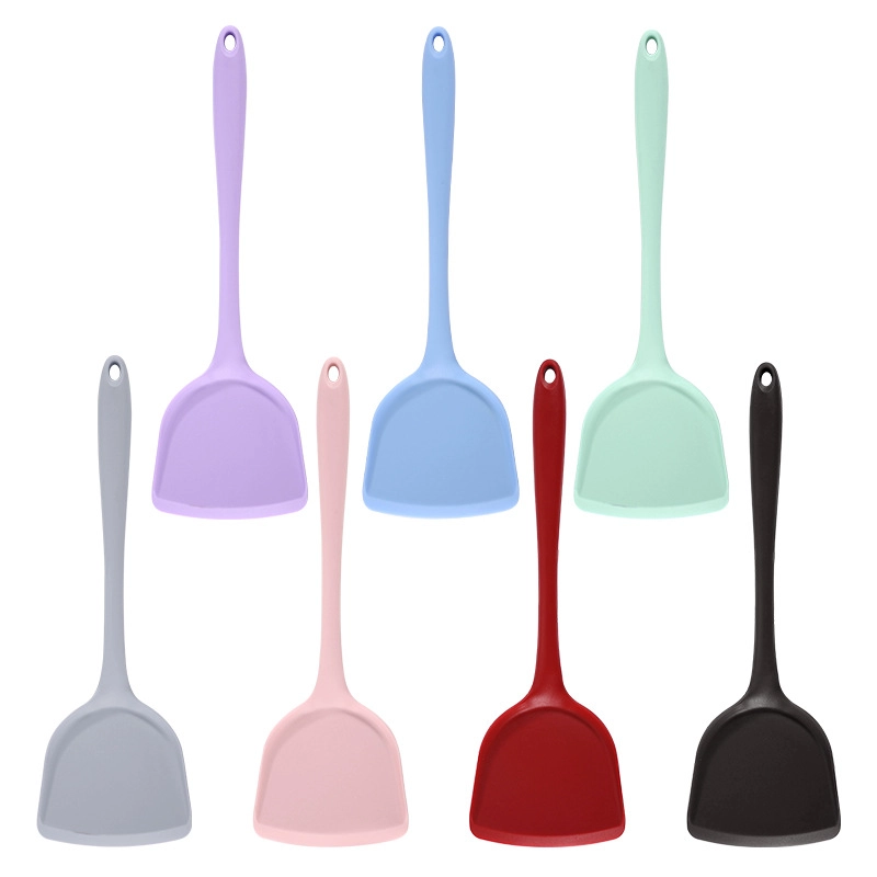 Wholesale Silicone Spatula, Solid Color Non-Stick Chinese Shovel