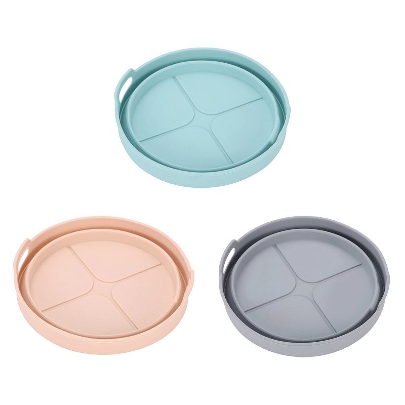 Bulk Wholesale Foldable Silicone Air Fryer Basket Liner Pot OEM Available – Round Folding Tray