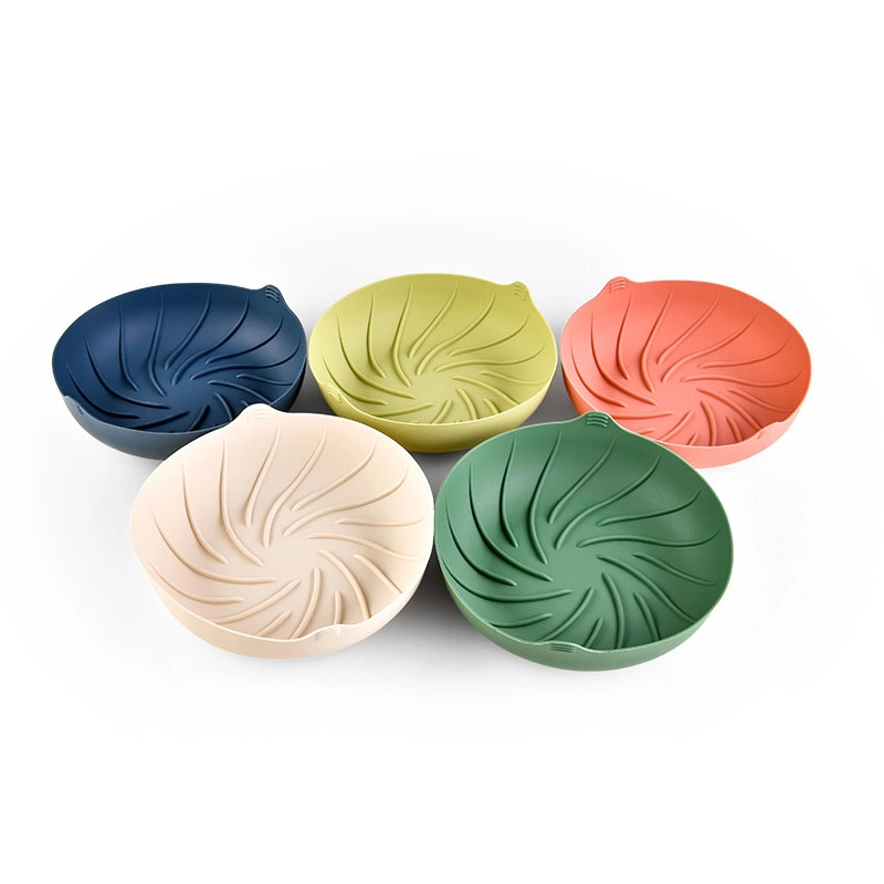 Bulk Wholesale Air Fryer Silicone Pot Mat OEM Available – Round Thick Baking Tray