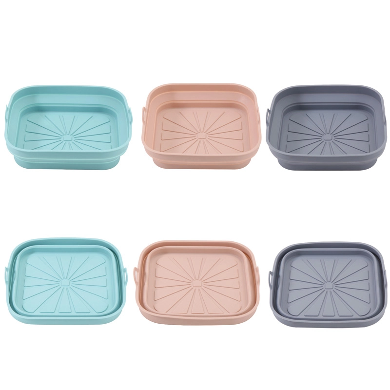Wholesale Silicone Air Fryer Liner Square with OEM Customization – Square Folding Baking Pan