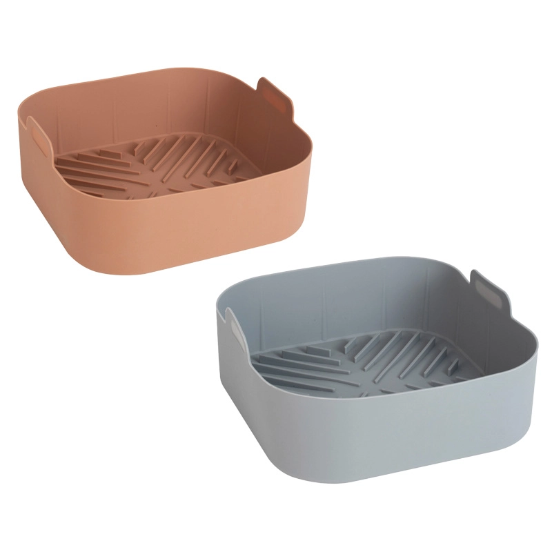 Wholesale Silicone Air Fryer Basket Liner Square with OEM Customization
