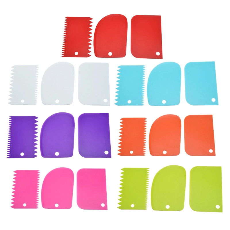 OEM Supplier for Wholesale Teenager Cake Scraper – Three-Piece Plastic Scraper Set