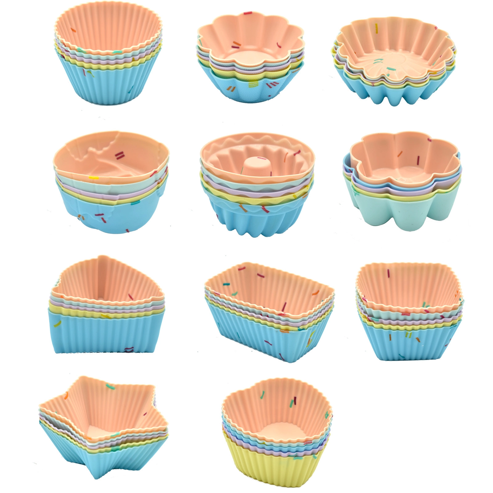 Wholesale Silicone Molds – 11-Piece Muffin Cup Set
