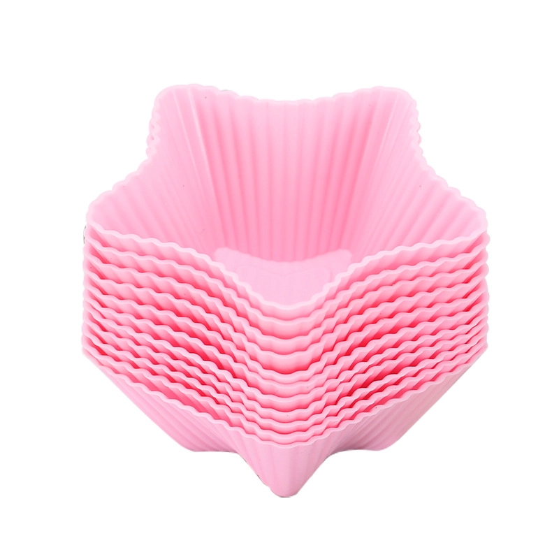 Wholesale Silicone Paper Cups – Star-Shaped Muffin Cups